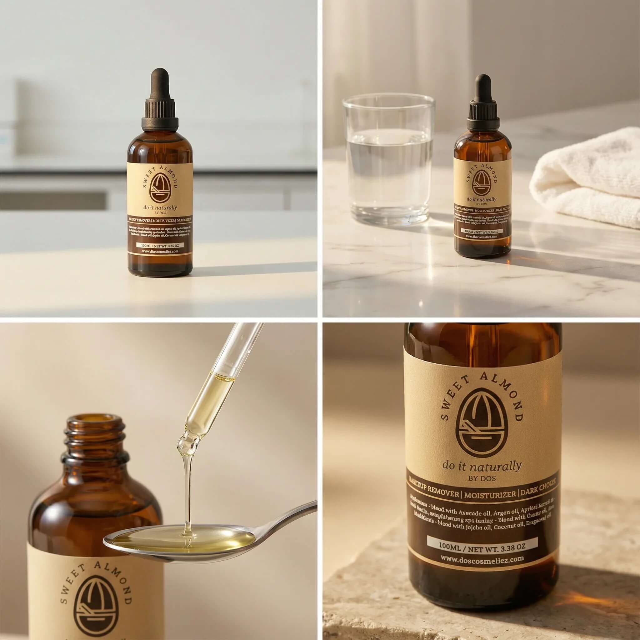 SWEET ALMOND OIL | Natural Base Oil - DOS Cosmetics