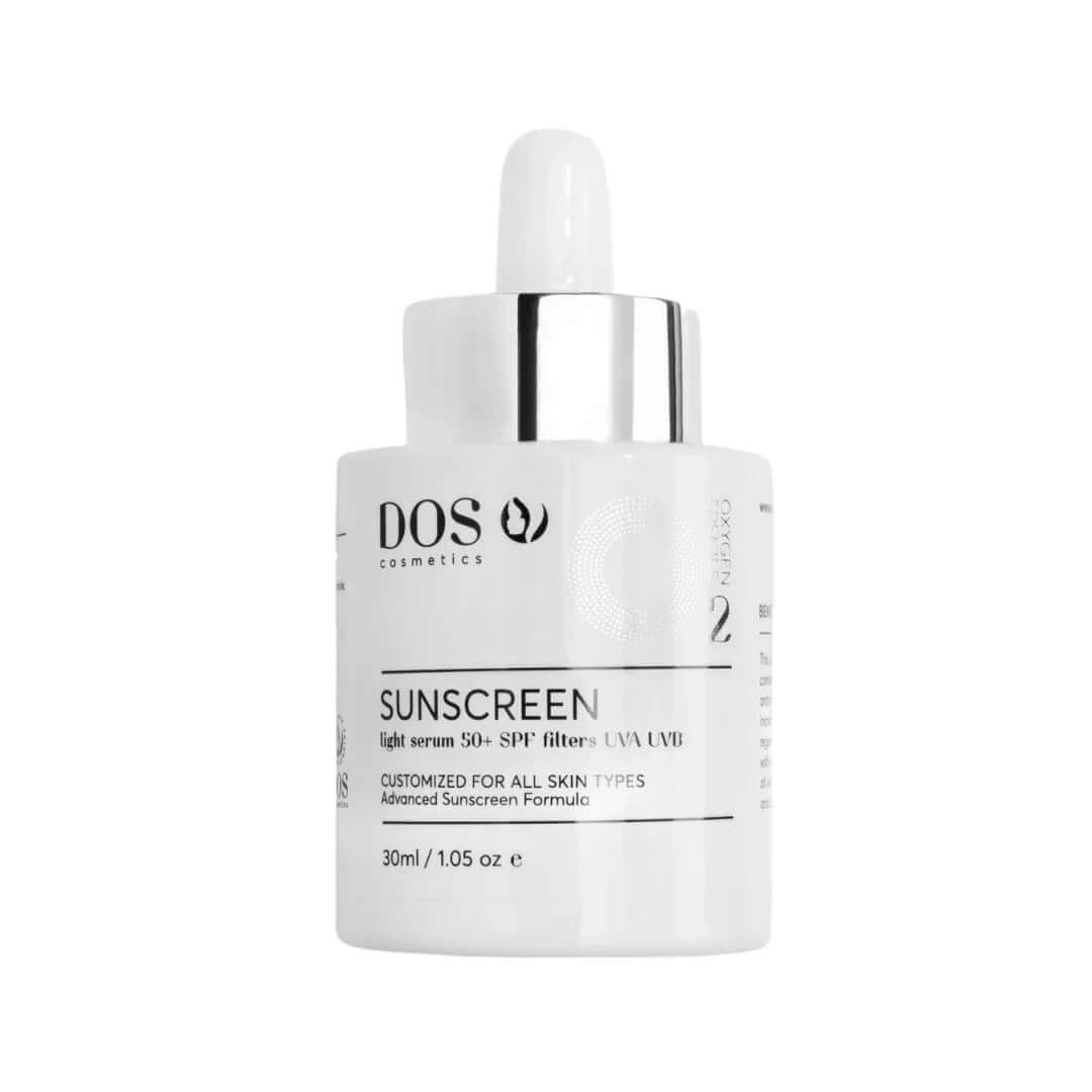 SUNSCREEN SERUM 50+ SPF | UVA UVB | Antispot Light Serum - DOS Cosmetics