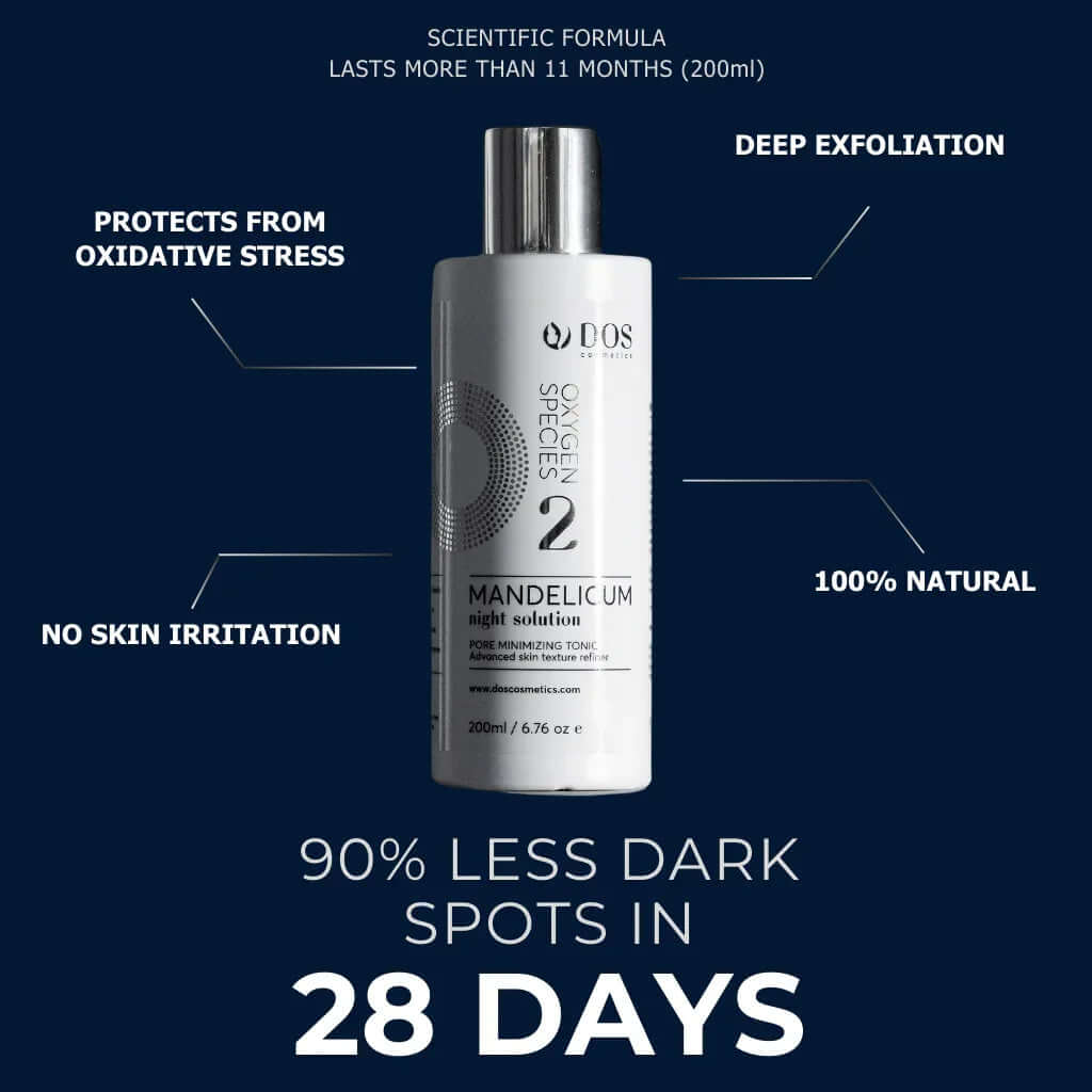 Mandelic Acid Solution | Mandelicum Night award-winning solution for deep exfoliation and skin renewal. DOS Cosmetics