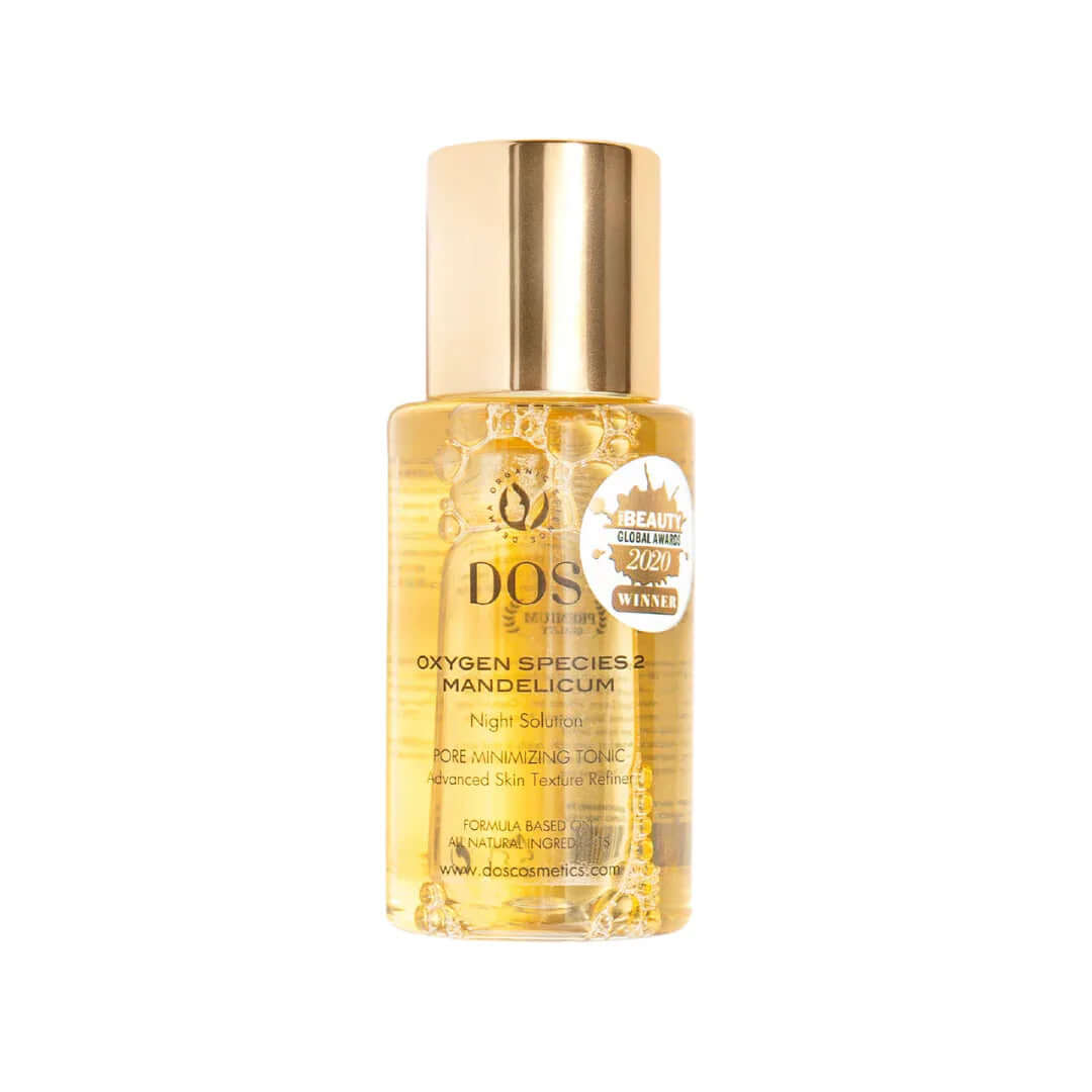 Mandelic Acid Solution | Mandelicum Night Award-Winning Solution in a bottle for skin renewal and hydration. DOS Cosmetics