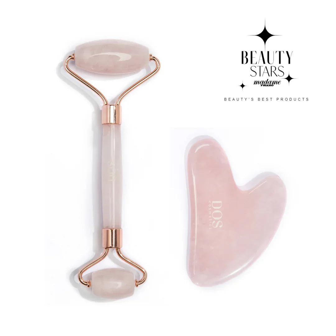 FACIAL ROLLER WITH GUA SHA - DOS Cosmetics