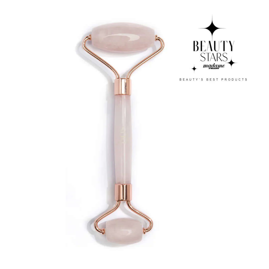 ROSE QUARTZ FACE ROLLER PREMIUM QUALITY - DOS Cosmetics