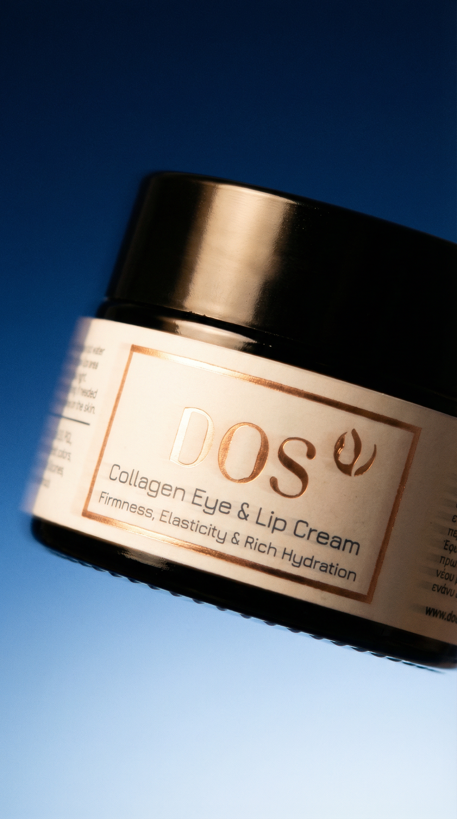Natural collagen cream for eyes and lips - reduces wrinkles and improves circulation - DOS Cosmetics