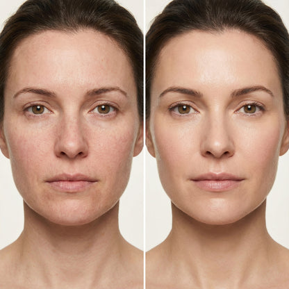 Before and after with DOS Cosmetics Hyaluronic Day cream