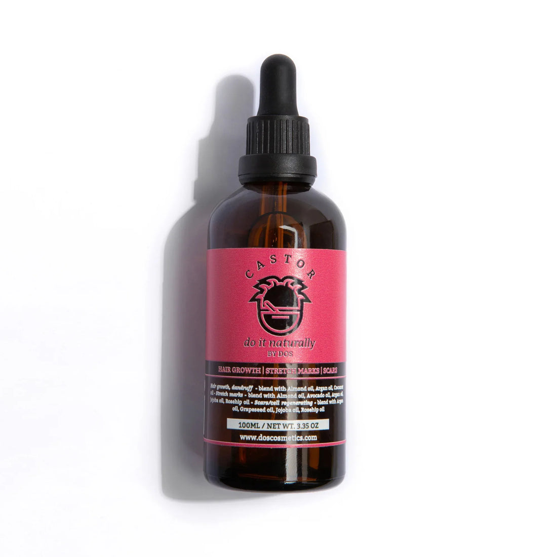 Cold-pressed castor oil - strengthening oil for hair growth and skin healing - DOS Cosmetics