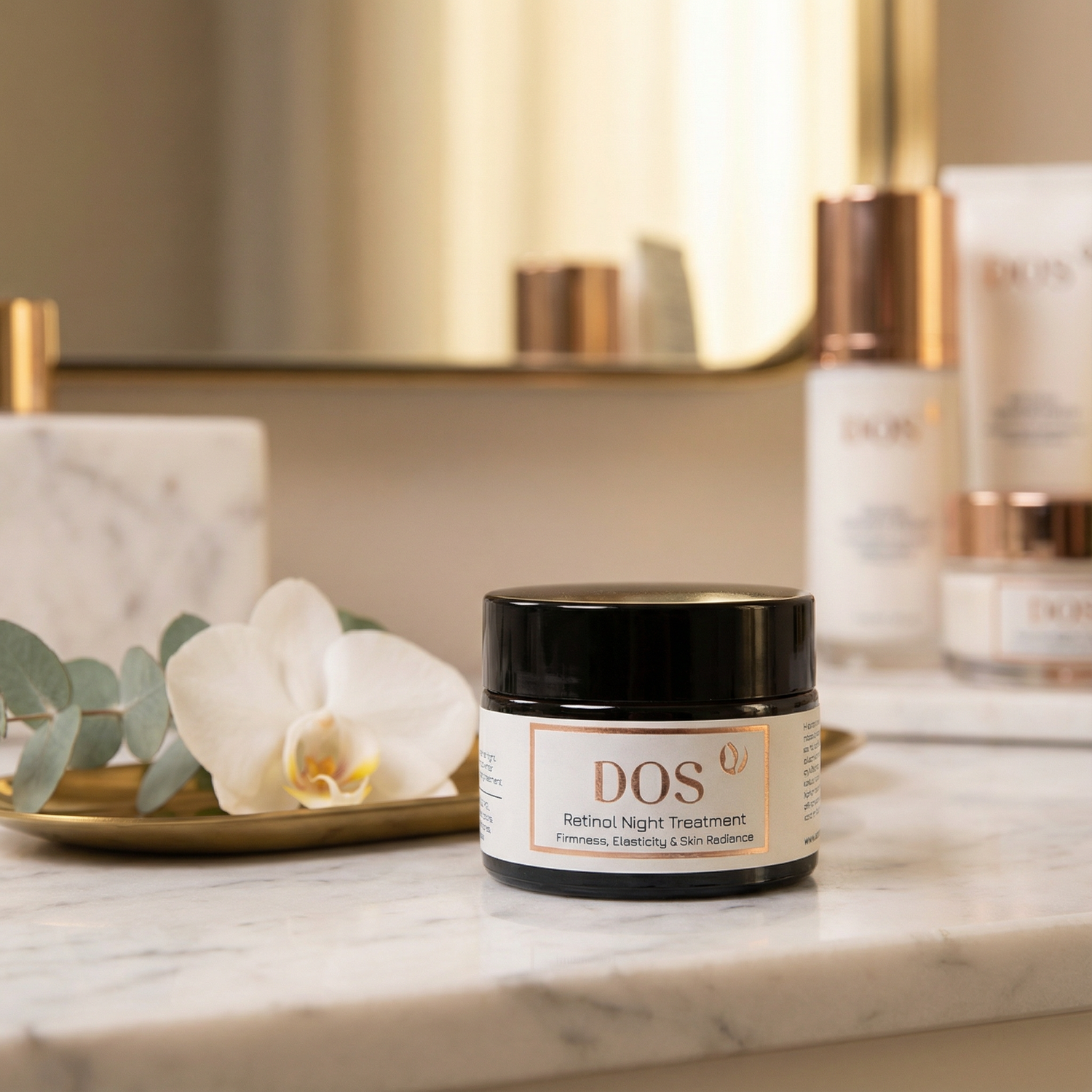 Natural retinol night cream for wrinkles, dilated pores and texture - DOS pharmaceutical-grade formula